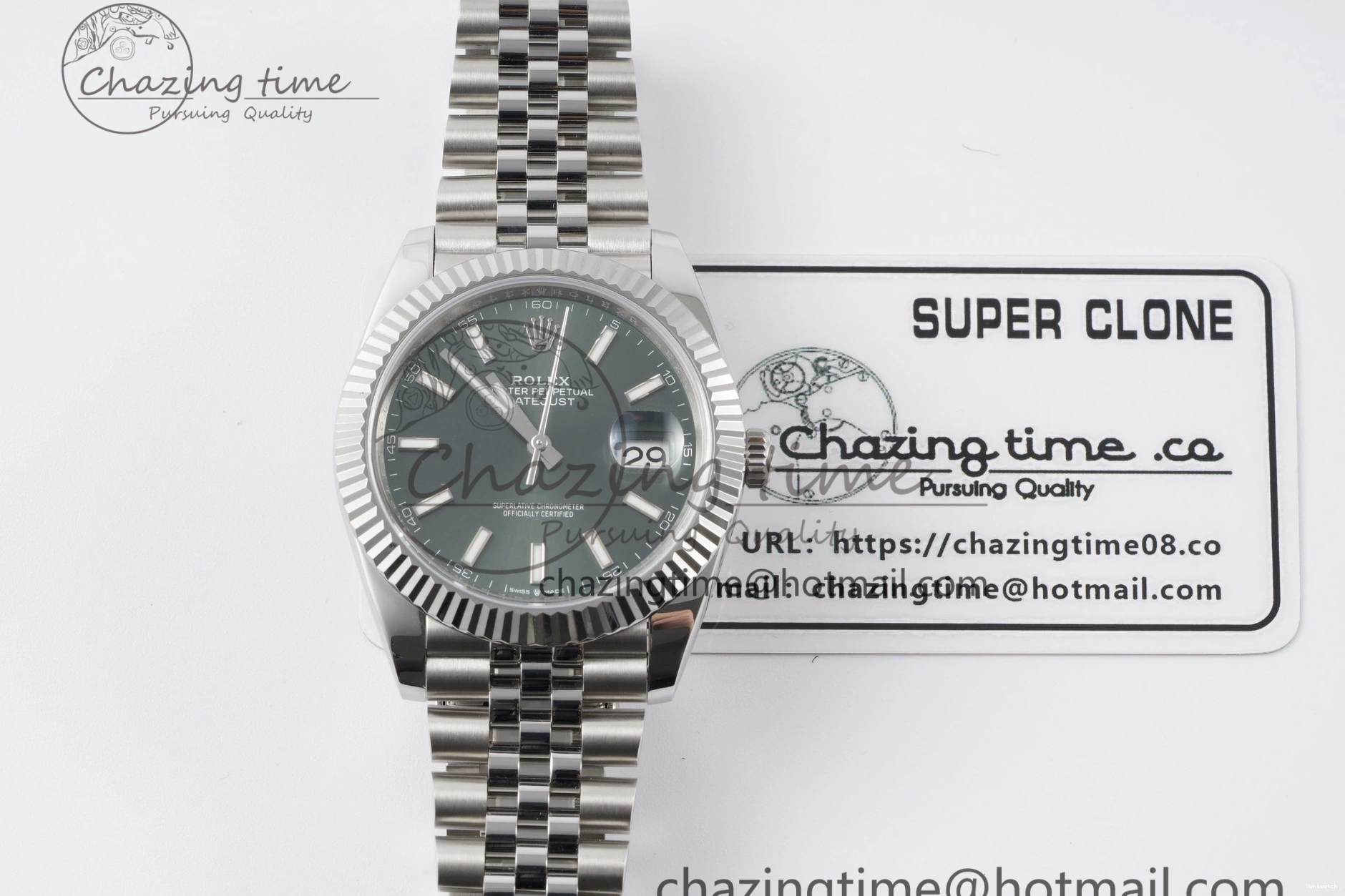 904L Best 41 1:1 Bracelet Steel Edition NTF Green Dial VR3235 126334 Stick on Jubilee DateJust 0316